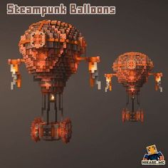 an image of steampunk balloons made out of legos