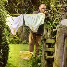 Doing Laundry Photography, Amish Clothesline, Vintage Clothes Line Photos, 1940’s Washing Machine, Human Condition, Clothes Line, Couture, Clothes, Color