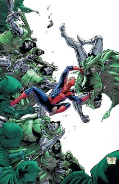 the amazing spider - man vol 1 cover art by steve bagley and mike buscetto