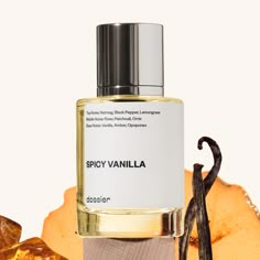 Spicy Vanilla (inspired by Tom Ford's Noir) opens with a burst of hot spices, led by nutmeg and black pepper. The scent keeps heating up with the introduction of vanilla, amber, and opoponax (a resin vegetal that’s smoky and soft, luminous and sensual all at once). Warm and mysterious, Spicy Vanilla (our impression of Tom Ford's Noir) evokes a sense of raw, sensual masculinity. Spicy Vanilla Perfume, Spicy Perfume, Hot Spices, Vanilla Perfume, Perfume Collection Fragrance, Smell Goods, Perfume Scents, Vanilla Fragrance, Perfume Lover