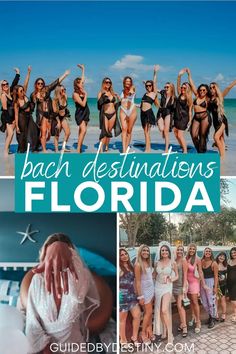 the beach destinations in florida with pictures and caption that says,'best places to visit