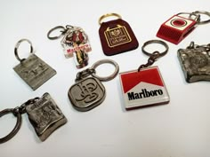 Choice of one tobacciana vintage collection keychain as the pictures that take part of the description. The Marlboro square keychain has the chain very rusty. Also the Lucky Strike silver box is quite chipped so the price is reduced for both. I sell them only for collection purposes and not to be used. I send by registered mail with tracking number. Any question please send me a message, thank you! * Sold keychains doesn't appears at the options list* Square Keychain, Keychain Collection, Vintage Keychain, Cool Keychains, Silver Keychain, Silver Box, Phone Charm, Cool Items, Pretty Jewellery