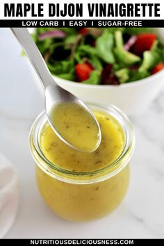 Maple Dijon Vinaigrette Dijon Vinaigrette, Grilled Veggies, Best Vegan Recipes, Best Breakfast, Dijon, Salad Dressing, Soup And Salad, Easy Homemade, Grain Free