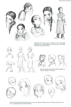 the art of animation character sheet for disney's princess and the frog prince, with instructions on how to draw them