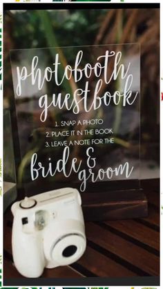 Wedding Guest Book Ideas - Never lose this chance to get what you desire - buy NOW and have what you want and deserve! Deco Photobooth, Photo Booth Guest Book, Diy Fotokabine, Diy Wedding Photo Booth, Photobooth Ideas, Photo Booth Company, Polaroid Guest Book, Diy Photo Backdrop, Wedding On A Budget