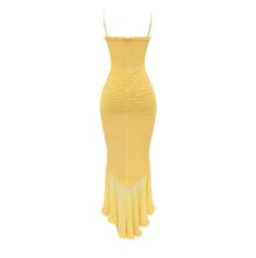 💛 Stunning Yellow Sweetheart Dress: Perfect for Every Special Occasion Make a bold and elegant statement with our Yellow Strapless Sweetheart Dress! Whether you're attending a summer wedding, formal event, or a sophisticated evening party, this dress is your go-to choice for making a lasting impression. The bright yellow color, combined with a flattering sweetheart neckline, exudes charm and confidence, ensuring you'll turn heads wherever you go. ✨ Product Features: Material: Lightweight and breathable fabric for comfort and easy movement. Design: Sleeveless, with a sweetheart neckline that enhances your silhouette. Fit: Slim fit with ruched detailing at the front for a polished look. Length: Maxi-length, falling gracefully below the knees. Closure: Invisible zipper at the back for a seam Fitted Midi Dress With Heart-shaped Neckline For Cocktail, Summer Wedding Evening Dress With Lined Bodice, Party Midi Dress With Corset Back And Sweetheart Neckline, Chic Fitted Backless Dress With Sweetheart Neckline, Summer Evening Midi Dress With Heart-shaped Neckline, Fitted Yellow Dress For Wedding, Sleeveless Fitted Corset Dress For Gala, Chic Fitted Backless Summer Dress, Fitted Maxi Dress With Ruched Bodice For Cocktail