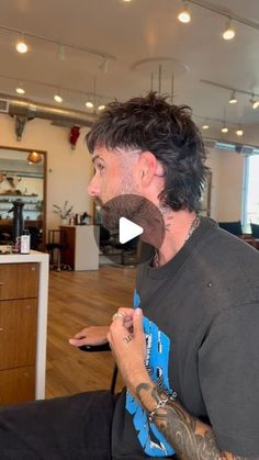 Sam Jobek on Instagram: "Summer Mullet. RIP Shifty   #mullet #salon #selfcut #fyp" Texture Mullet Men, Thick Mullet Men, How To Mullet Haircut Men, Jayjo Mullets, Fringe Mullet Haircut Men, Mullet Skin Fade, Mullet Hairstyle Long Hair, Boys Mullet Haircut Kids Straight Hair, Teen Mullet Haircut