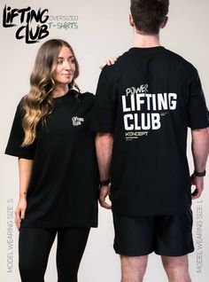 Description Fabric and Care Shipping and Returns Power Lifting Club Oversized T-Shirt Oversized lifting club tees have arrived! Rep your lifting tribe in the ultimate pump cover with these big bold prints. Designed in Ireland. Designed to perform. Designed for you. Round neck Oversized fit Unisex fit Printed Koncept logo on left side of chest and across back shoulders Model is 5'3 UK 8-10 wearing size small. Model is 6'1 91kg wearing size large. 100% organic cotton Machine wash cold with similar Unisex Tshirt Design Ideas, Sports Tee Shirt Designs, Company Tshirt Design Ideas, Graphic Tshirt Design Ideas, Conference Merch, Gym T Shirt Design, Gym Merch, Crossfit Tshirts