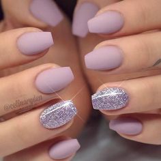 Best Nail Art - 42 Fresh Nail Designs - Best Nail Art Short Coffin Nails Designs, Prom Nail Designs, Coffin Nails Matte, Short Coffin Nails, Colorful Nails, Nails Polish, Glitter Acrylics, Pink Nail, Prom Nails