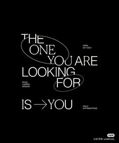 an advertisement for the one you are looking for is - yyoui on black background