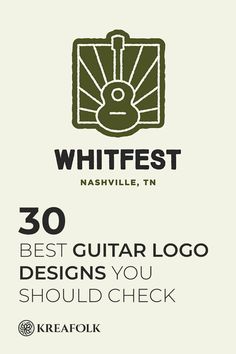 the best guitar logo designs you should check out in whitefest nashville's website