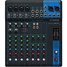 the yamaha mixer is shown with many different knobs and controls on it's side