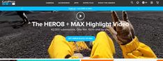 an image of a website page with the title hero8 and max highlight video on it