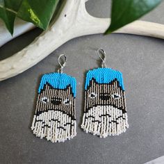 Original Design by WovenJoys inspired by the movie, My Neighbor Totoro. These earrings are so cute and fun! each bead is handwoven with quality and care then finished with a wire guard to protect the string!  Perfect for any anime, Studio Ghibli, Hayao Miyazaki, Fan!! these earrings will definitely be a conversation starter and are a statement piece to be proud of! These earrings are, fun, cute, whimsical, trendy, boho, and fashionable! Please message me if you have any additional questions, I am always happy to help. Thank you for the love and support of my small business. - L. Joy *Original Woven Joys designs are my own intellectual property. These are not intended for pattern use.* Handmade Themed Dangle Earrings, Studio Ghibli Jewelry, Ghibli Jewelry, Handmade Tree Ornaments, Hayao Miyazaki Movies, My Neighbor Totoro, Beaded Christmas Ornaments, Hayao Miyazaki, Beaded Fringe