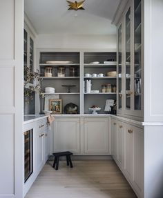 the kitchen is clean and ready to be used as a dining room or office space