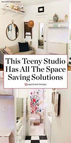 this teeny studio has all the space saving solution for small spaces in your home