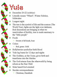 an image of some type of text that is in red and green with the words yule on it