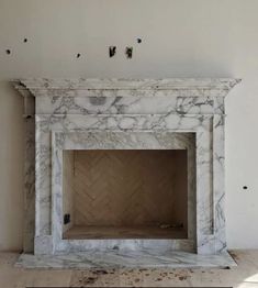 a marble fireplace with the words and will be a marble surround similar to this