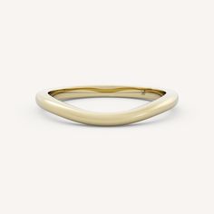 Cove features a graceful half round shank with a subtle contour. Classic Timeless Round Band Jewelry, Elegant Concave Yellow Gold Jewelry, Classic Jewelry With Smooth Finish, Minimalist Curved Wedding Jewelry, Classic Formal Rings With Smooth Bezel, Classic Ring With Smooth Bezel For Formal Events, Classic Rings With Smooth Bezel For Formal Events, Formal Jewelry With Polished Edges In Round Band, Formal Minimalist Rings With Rounded Edges