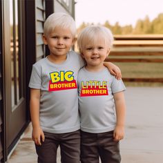 Lovely matching gifts for the brothers. Don't miss this opportunity. Disney's Toy Story Big Brother and Little Brother matching t-shirts. ➤HOW DO I KNOW WHAT SIZE FITS ME BEST To See Our Size Chart, Please Make Sure To Scroll Through The Photos. The Measurements For Our Shirts Are Listed There As Well. These Are A Unisex Fit, So They Will Be Looser If You Order Your Normal Women's Size. For A More Fitted Look, Most People Will Size Down. Please Keep In Mind That Our Size Chart Measurements Are Not in Circumference. ➤EASIEST WAY TO ORDER 1. First, Make Sure That You Have Read All Relevant Information. You Have Scrolled Through All Of The Photos 2. Once That Has Been Completed, Pick Your Shirt Size From First Drop-Down Menu. 3. Next, Pick Your Shirt Color From The Second Drop-Down Menu. 4. F Sibling Disney Shirts, Big Brother Little Brother, Sibling Shirts, Brother Shirts, One Drop, Matching Gifts, Disney Toys, Gifts For Brother, Toy Story