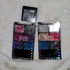 Palettes Are From Wnw's Fm Collection. The First Palette With The Pinks And Purples Has Not Been Used Or Opened. The Second Palette With Silver And Gold Has Been Opened. Only The Black Color Has Been Used. Will Clean The Brush Included Before Shipping. I Bought These For Halloween But Was Disappointed To Learn That They Weren't Meant To Be Used As Eye Makeup, Only Body Or Fx Makeup. The Small Pot Is An Eyeshadow, Only Used Once. Just Added A Wnw Sponge! Damage To Box Is From Shipping. Never Used Glitter Palette, Wild Makeup, Wet N Wild Makeup, Fx Makeup, Jersey Shore, Wet N Wild, Book Decor, Pretty Makeup, Makeup Collection