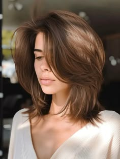 Long Bob Haircuts For Women, Bob Haircut Ideas, Haircuts For Medium Length Hair, Fresh Haircut, Cool Short Hairstyles, Bob Haircut With Bangs, Long Bob Haircuts, Haircuts For Medium Hair, Girl Haircuts