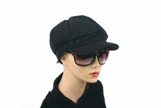 Trendy Newsboy Style Hats. This hat is ideal for cool weather use. WoolThe one size fits all. Very Nice Feel and Good Quality Made Hats! Casual Black Beret For Outdoor Use, Casual Fall Baseball Cap, Adjustable Brimmed Baseball Cap For Fall, Casual Cloche Hat For Fall Outdoor Activities, Casual Cloche Hat For Outdoor Fall Use, Casual Cloche Hat For Fall Outdoor, Casual Cloche Hat For Outdoor Fall Occasions, Casual Black Beret For Outdoor, Trendy Winter Outdoor Baseball Cap