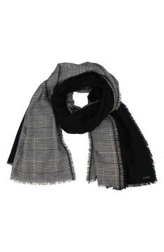 AllSaints Plaid & Solid Wool Blend Fringe Scarf Color: Black Swingy fringe trims this woolly scarf designed with plaid and solid contrasts. 82" x 42" 57% wool, 43% viscose Dry clean Retail: $108 + Tax Please make sure you know your size before buying or bidding. Please review all pictures and ask questions prior to purchasing as there are no returns. Thanks I buy wholesale so I do not know shoes history. Shoes are store returns/ shelf pulls/ store displays and overstock.71921 Woolly Scarf, Scarf Style, Fringe Scarf, Nordstrom Anniversary Sale, Scarf Design, Anniversary Sale, All Saints, Winter Scarf, Scarf Wrap