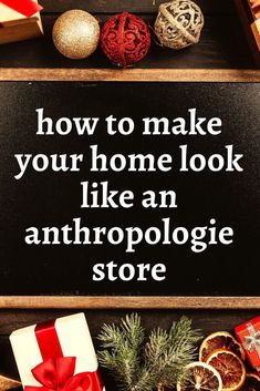 anthropologie christmas diy Anthropology Diy Hacks, Anthropology Style Home, Christmas Decor Anthropologie, Anthropologie Hacks Diy, Anthro Inspired Christmas Diy, Anthropologie Christmas Decor Diy, How To Decorate For Christmas On Budget, Anthropology Christmas Aesthetic, Anthro Christmas Decor