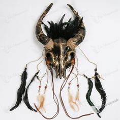 This Ox Horn Devil Mask Is Made Of Resin, And It's Incredibly Light-Weight. It's Comfortable To Wear, So You Can Enjoy Your Party Without Feeling Uncomfortable Or Weighed Down By The Mask. This Animal Masquerade Mask Is Fierce And Full Of Power; It Will Turn Heads At Every Event! You Can Wear This Ox Bull Horn Animal Mask For Costume Events, Cosplay Parties, Halloween Costume Parties. The Materials Are Paint Technique With A Resin Base. Black Skull Shaped Mask For Masquerade, Black Skull Mask For Masquerade, Black Skull Mask For Halloween, Black Skull Mask For Costume, Black Gothic Skull Mask, Animal Masquerade Mask, Animal Masquerade, Feeling Uncomfortable, Devil Mask