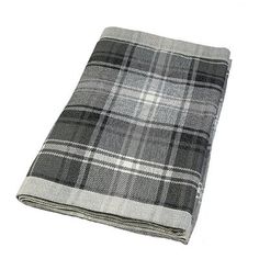 The design is a traditional Harris Tweed plaid inspired by the Scottish highlands on a flat woven poly cotton fabric. McalisterTextiles Color: Charcoal Gray, Size: 20" x 88" | McalisterTextiles Cotton Blend Bed Runner 20.0 H x 88.0 W in Cotton Blend in Charcoal Gray | 20" x 88" | Wayfair Extra Long Dining Table, Purple Accessories, Bed Scarf, Polycotton Fabric, Bed Runner, Harris Tweed, Bedding Accessories, Scottish Highlands, Modern Colors