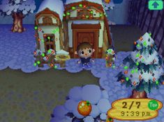 an animal crossing game is shown in this image