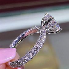 Find great deals for Elegant Silver,Rose Gold Women Wedding Rings Oval Cut White Sapphire Size 6-10. Shop with confidence on eBay! Luxury Wedding Rings, Blue Sapphire Diamond Ring, Colored Engagement Rings, Wedding Party Jewelry, Blue Sapphire Diamond, Classic Engagement Rings, Wedding Bridal Jewellery, Sapphire Diamond Ring, Wedding Band Sets