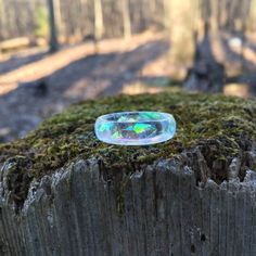 Iridescent Resin, Best Friend Rings, Slim Ring, Friend Rings, Edgy Jewelry, Faceted Ring, Couples Ring Set, Rainbow Rings, Couple Ring