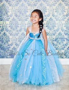 Queen Elsa Tutu Dress Costume-frozen, blue, turquoise, tutu dress, costume, halloween, snowflake, Elsa, Ana, queen, snow Elsa Tutu Dress, Frozen Tutu Dress, Princess Party Costume, Elsa Tutu, Frozen Tutu, Bolo Frozen, Tutu Dress Costumes, Frozen Blue