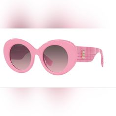 Burberry Margot Women's Sunglasses Style: Be4370u-40295m Frame Color: Pink Lens Color: Rose Gradient Grey Products Name: Margot Manufacturers Code: Be4370u 40295m 49 Brand: Burberry Collection 2023 Lens Size: 49mm Arm Size: 140mm Bridge Size: 22mm Made In Italy Full Retail Package With All Accessories: Box, Case, Cloth And All Paperwork. Burberry Is A Luxury Brand With A Distinctive British Sensibility, Strong International Recognition And Differentiating Brand Values That Resonate Across An Ent Burberry Collection, Brand Values, Sunglasses Style, Burberry Accessories, Accessories Box, Burberry Women, Women's Sunglasses, Luxury Brand, Fashion Sunglasses