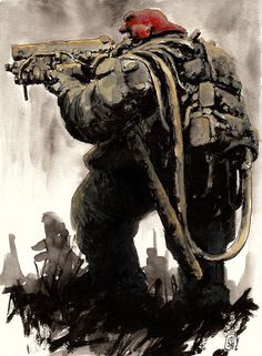 ArtStation - Grenadier, Jan Buragay Jan Buragay, Warhammer 40k Artwork, Military Art, Painting Illustration