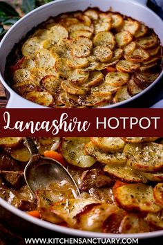 traditional lancashire hotpot recipe with potatoes and gravy