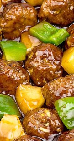 meatballs with peppers and onions in sauce