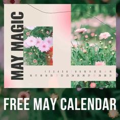 Free Magic May Calendar - MasterBundles Collage. Cute Calendars, Cute Calendar, Design Bundles