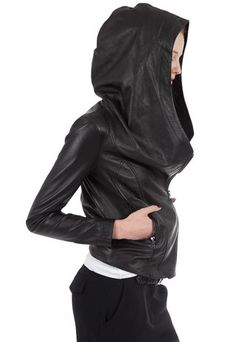 Female Leather Jacket, Leather Jacket Hoodie, Hooded Leather Jacket, Leather Hoodie, Leather Jacket With Hood, Leather Jacket Style, Jacket Hoodie, Shoe Boutique, Leather Jacket Black