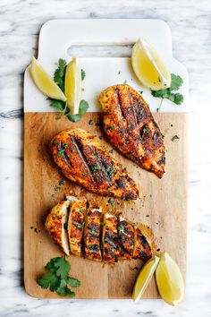 Overhead view of grilled chicken breast Quick Healthy Dinner, Quick Healthy