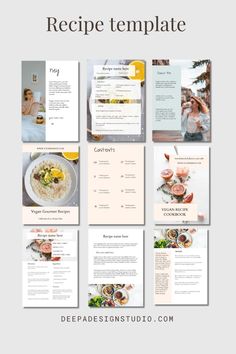 an image of a recipe book template