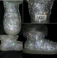 snow boots are embellished 1/4 way up to the fold. You can request to have full boots embellished. You can also send in old or your new boots. Please email for a quote. Crystal Jumpsuit, Crystal Boots, Pearl Boots, Bodysuit Jumpsuit, New Boots, Bling Shoes, Cotton Jumpsuit, The Fold, One Piece Bodysuit