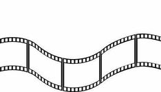 a film strip is shown in black and white