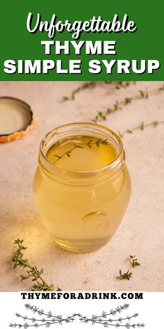 a jar filled with liquid sitting on top of a table