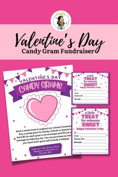 valentine's day candy gran fundraiser flyer