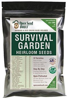 15,000 Non GMO Heirloom Vegetable Seeds Survival Garden 32 Variety Pack Prepper Supplies, Survival Garden, Seed Vault, Seed Starter Kit, Survival Gardening, Heirloom Vegetables, Vegetable Seeds, Seed Saving, Homestead Survival