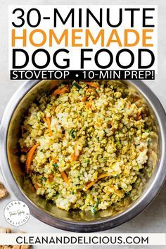 the cover of 30 minute homemade dog food