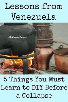 An analysis of the induced scarcity in Venezuela can help preppers decide what to DIY to replace those goodies that suddenly disappeared from the store shelves. These are the 5 things you need to know how to make in the event of a collapse. | The Organic Prepper #disaster prep #prepping shtf #shtf prepping #survival prepping Prepper Supplies, Shtf Prepping, Outdoor Stove, Survival Supplies, Emergency Preparation, Survival Life Hacks, Urban Survival, Survival Techniques, Prepper Survival